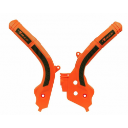 Протектор рама RACETECH Bi-material Frame Guard Orange/Black KTM EXC-F 17-19 / SX-F 16-18