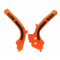 Протектор рама RACETECH Bi-material Frame Guard Orange/Black KTM EXC-F 17-19 / SX-F 16-18 thumb