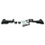 Монтажен комплект за протектори за кормило RACETECH Mounting Kit HP1/HP2 Handguard Black