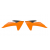 Пластмасови капаци за радиатор RACETECH Radiator Covers (Orange) KTM SX 65 24-25