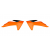 Пластмасови капаци за радиатор RACETECH Radiator Covers KTM SX 50 24-25 (Orange)