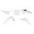 Комплект пластмаси RACETECH Plastic Kit (White) KTM SX 50 24-25