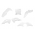 Комплект пластмаси RACETECH Plastic Kit (White) Husq TC 50 24-25