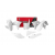 Комплект пластмаси RACETECH Plastic Kit - 5 Pieces (White) KXF 250/450 2025