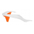 Пластмасови капаци за радиатор RACETECH Radiator Scoops (Orange/White) KTM SX 50 16-24