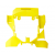 Маска за фар RACETECH Headlight Plasic Mask - Yellow Husqvarna 2024