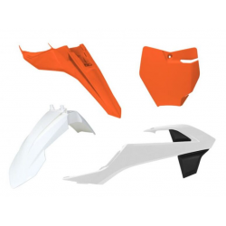 Комплект пластмаси RACETECH Plastic Kit 4 pcs KTM SX 65 16-24 (White/Orange)