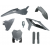 Комплект пластмаси RACETECH Plastic Kit 6 Pieces GASGAS 2024 (Grey)