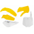 Комплект пластмаси RACETECH Plastic Kit OEM Color Yellow/White Suzuki RM65 03-05