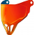 Визьор за каска ICON AIRFLITE FORCE CALYPSO RED