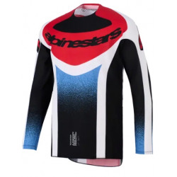 Мотокрос джърси Alpinestars TECHSTAR KNIF BLACK WHITE RED Мотокрос джърси Alpinestars TECHSTAR KNIF BLACK WHITE RED