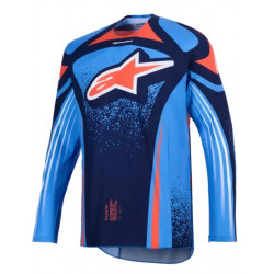 Мотокрос джърси Alpinestars TECHSTAR NOMUR NAVY/ОRANGE/BLUE