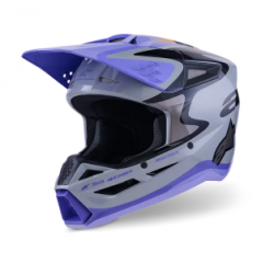 Мотокрос каска ALPINESTARS SM3 JETTSON GRAY/PUR/BLK