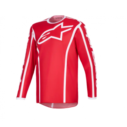 Мотокрос джърси Alpinestars FLUID APEX RED/WHITE Мотокрос джърси Alpinestars FLUID APEX RED/WHITE