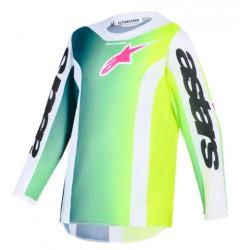 Детско мотокрос джърси Alpinestars FLUID PORTL GREEN/WHITE/BLACK