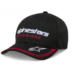 Шапка ALPINESTARS CRV BILL INDENT BLACK/RED
