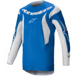 Мотокрос джърси Alpinestars FLUID HAUL BLUE/WHITE Мотокрос джърси Alpinestars FLUID HAUL BLUE/WHITE