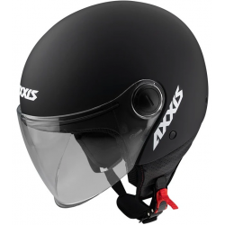 КАСКА ЗА СКУТЕР AXXIS SQUARE S SOLID BLACK МАТТ