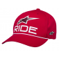 Шапка ALPINESTARS CRV BILL SNP RIDE COMP RED/WHITE thumb