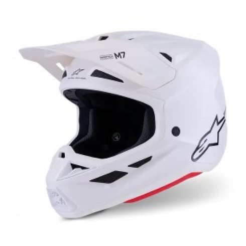 Мотокрос каска ALPINESTARS SM7 WHITE-GLOSS Мотокрос каска ALPINESTARS SM7 WHITE-GLOSS