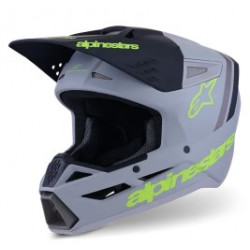 Мотокрос каска ALPINESTARS SM3 RADIUM GRAY/BLK/YL