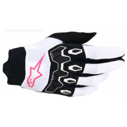 Дамски мотокрос ръкавици ALPINESTARS FULL BORE V2 WHITE/PINK/BLACK