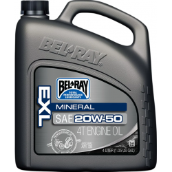 Масло BEL-RAY EXL MINERAL 4T 20W-50 4L
