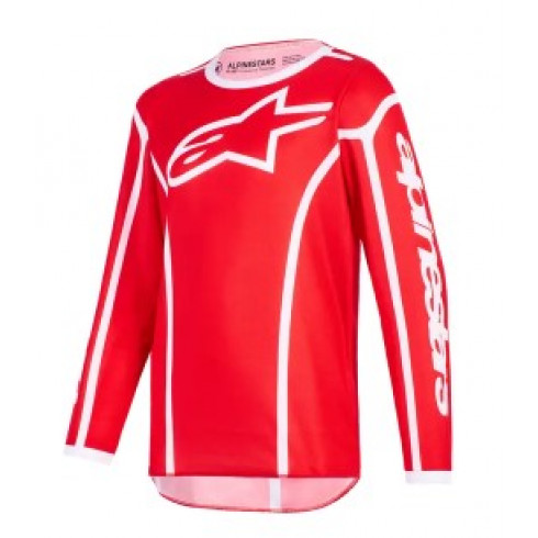 Детско мотокрос джърси Alpinestars FLUID APEX RED/WHITE Детско мотокрос джърси Alpinestars FLUID APEX RED/WHITE