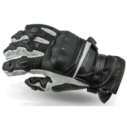 Мото ръкавици Lindstrands Holen Black/White Мото ръкавици Lindstrands Holen Black/White