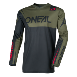 Мотокрос блуза O`NEAL ELEMENT RACEWEAR BLACK/OLIVE V.26