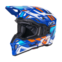 Ендуро каска O'NEAL EX-SRS DUST BLUE/ORANGE V.26