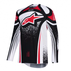 Мотокрос джърси Alpinestars TECHSTAR NOMUR BLACK/WHITE/RED
