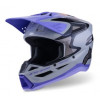 Детска мотокрос каска ALPINESTARS SM3 JETTSON GRAY/PUR/BLK