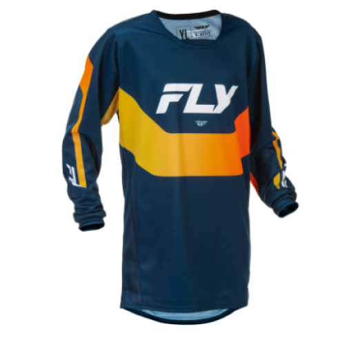 Детска мотокрос блуза FLY RACING Kinetic Jugend - Navy/Orange Детска мотокрос блуза FLY RACING Kinetic Jugend - Navy/Orange