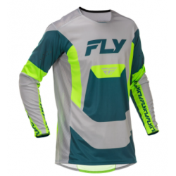 Мотокрос блуза FLY RACING Lite- Grey/Lime/Teal