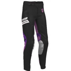 Дамски мотокрос брич THOR WMN LAUNCHMODE BLEACH BLK/ORCH