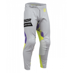 Мотокрос брич THOR LAUNCHMODE BLEACH GRAY/ACID