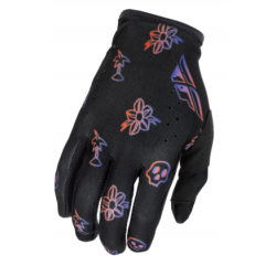 Детски мотокрос ръкавици FLY RACING Lite Outline Special Edition - Black/Red/Purple