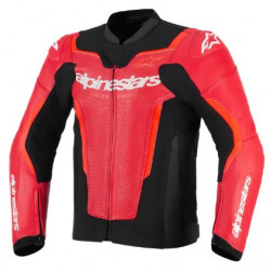 Кожено яке ALPINESTARS GP FORCE V2 AIR RED/FLUO
