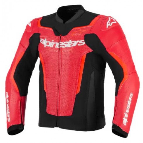 Кожено яке ALPINESTARS GP FORCE V2 AIR RED/FLUO Кожено яке ALPINESTARS GP FORCE V2 AIR RED/FLUO