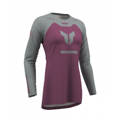 Дамско мотокрос джърси THOR RIDEMODE MENACE PURPLE/GRAY