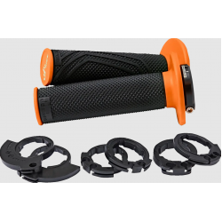 Ръкохватки DOMINO D200 LOCK ON GRIPS BLACK/ORANGE Ръкохватки DOMINO D200 LOCK ON GRIPS BLACK/ORANGE