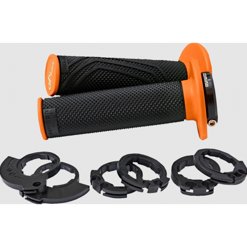 Ръкохватки DOMINO D200 LOCK ON GRIPS BLACK/ORANGE Ръкохватки DOMINO D200 LOCK ON GRIPS BLACK/ORANGE