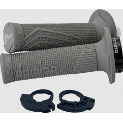 Ръкохватки DOMINO D100 LOCK ON GRIPS 1 CABLE GRAY