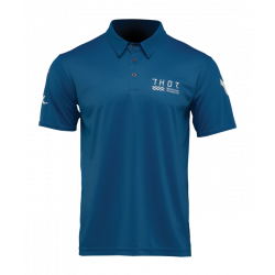 Мото тениска THOR POLO CORPO STORM BLUE