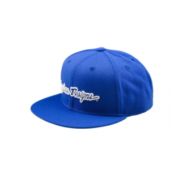 Шапка TROY LEE DESIGNS Flat Bill Snapback Signature - BLUE