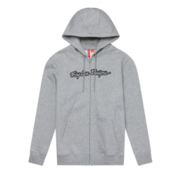 Суитшърт TROY LEE DESIGNS Zip Up Signature - Gray Heather