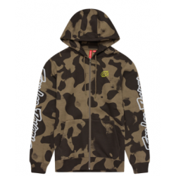 Суитшърт TROY LEE DESIGNS Zip Up Branded - Olive Camo
