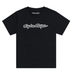 Детска тениска TROY LEE DESIGNS Signature - Black