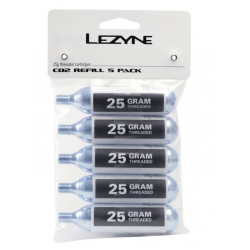 Патрони CO2 LEZYNE 25G CO2 CARTRIDGE - 5 PACK Патрони CO2 LEZYNE 25G CO2 CARTRIDGE - 5 PACK